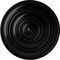 Ekena Millwork Classic Ceiling Medallion (Fits Canopies up to 4 1/8"), Hand-Painted Jet Black, 13 1/4"OD x 1/2"P CM13CLBLF - alternate 1